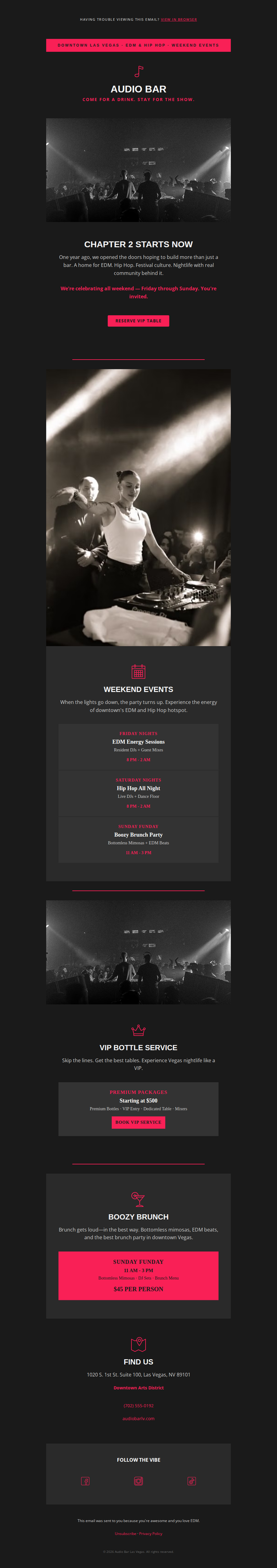 Audio Bar — sample email