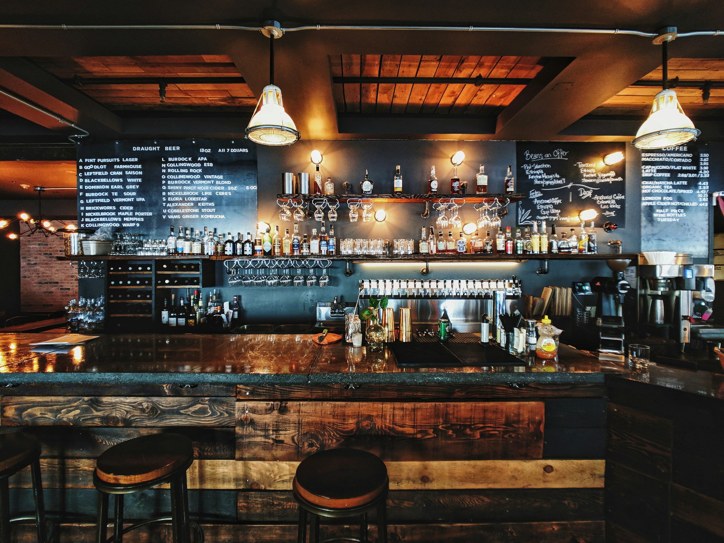 Restaurant bar — Ember & Oak sample