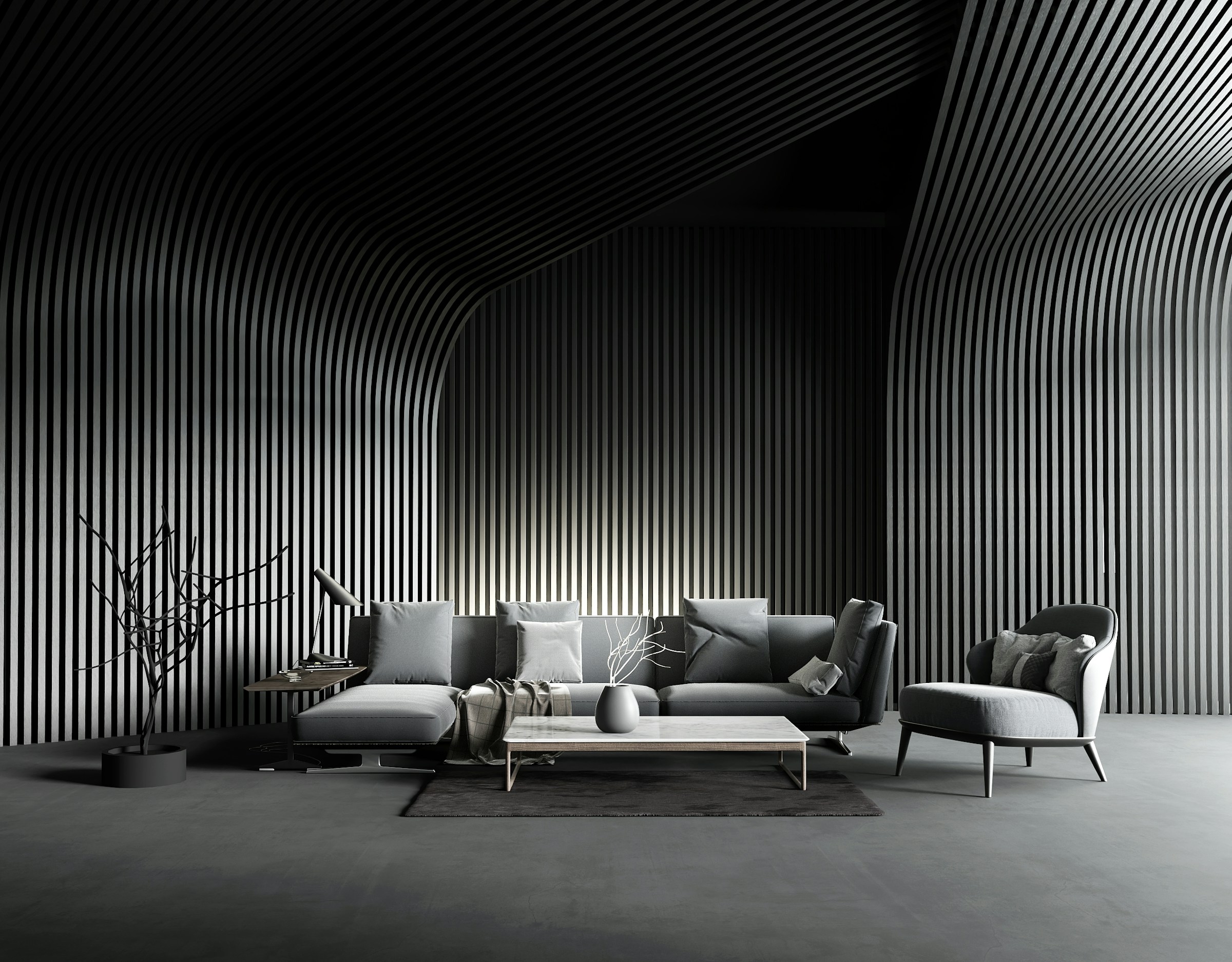 Lounge seating and low light — sample atmosphere